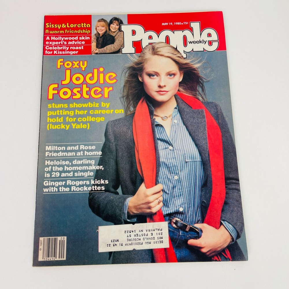 People Weekly Magazine May 19 1980 Jodie Foster Cover Yale University Good